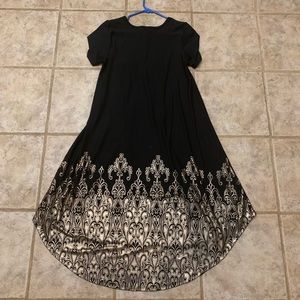 LulaRoe Black & Gold Elegant Carly